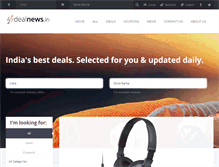 Tablet Screenshot of dealnews.in